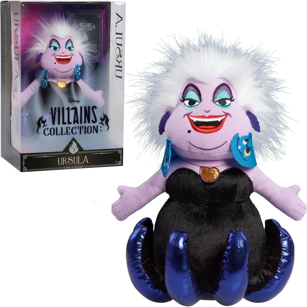 Just Play Disney Villains Collection: Ursula Plush 13" Collectible Plush